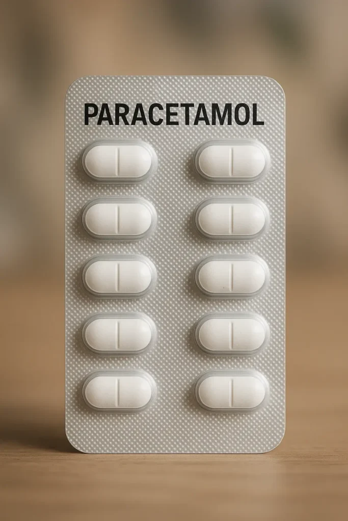 Paracetamol tablets for pain relief and fever reduction