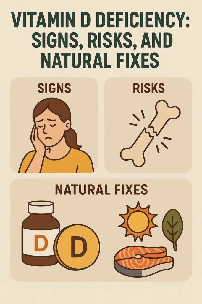 Vitamin D Deficiency: Signs, Risks, and Natural Fixes